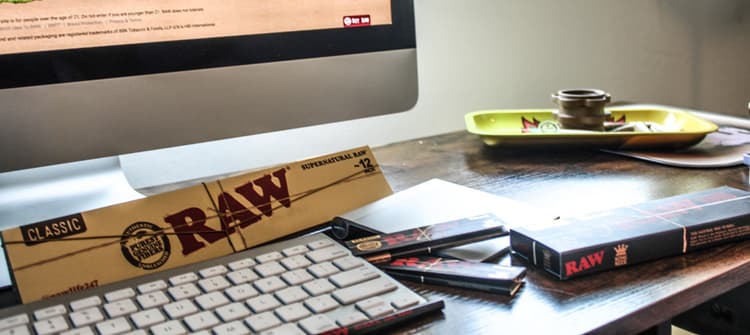 RAW rolling trays and tools